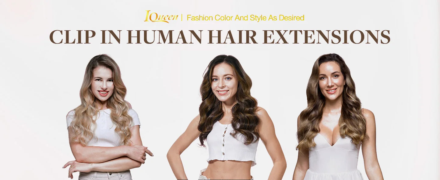 Clip In Hair Extensions Human Hair Brazilian Straight Clip In Natural Black Color Clip Ins Remy Hair 20 22 24 26 Inch 4# Women