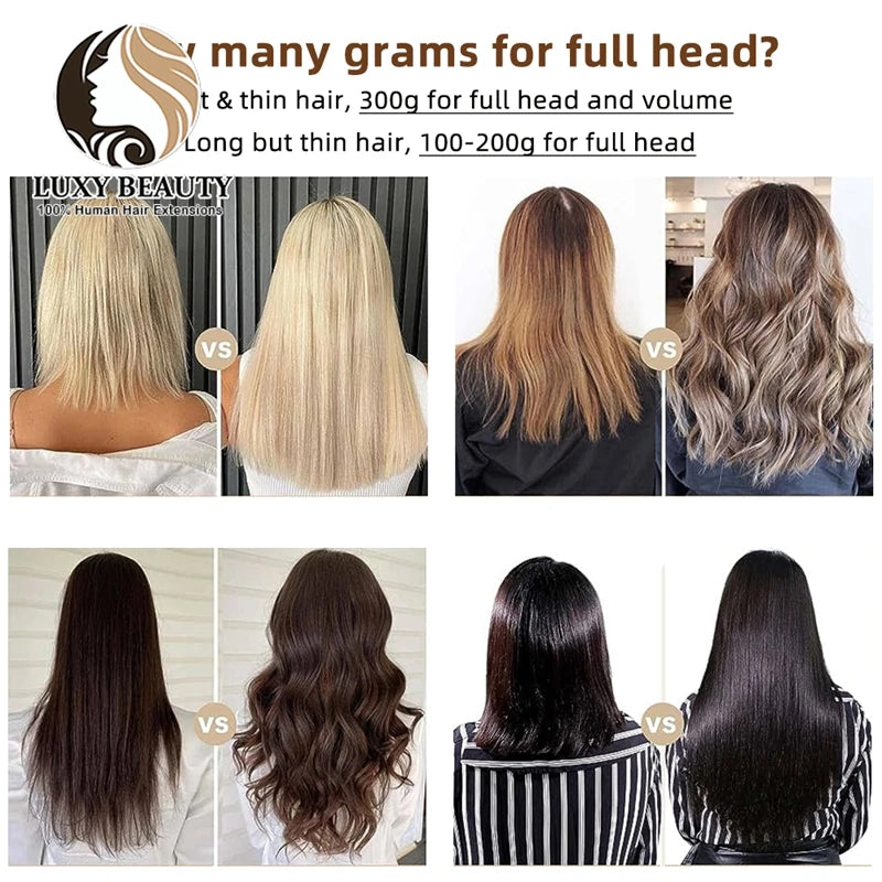 Long Tape Weft Human Hair Extensions 12"-22" Invisible Inject PU Skin Flat Weft Hair Bundles 100g Sewing In Micro Links Hair
