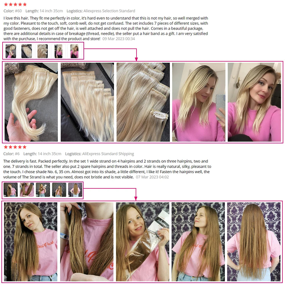 Isheeny 12"-24" Clip In Human Hair Extensions Brazilian Remy Natural Clip Human Hair Extension Real Natural Clip On 50G-120G NEW