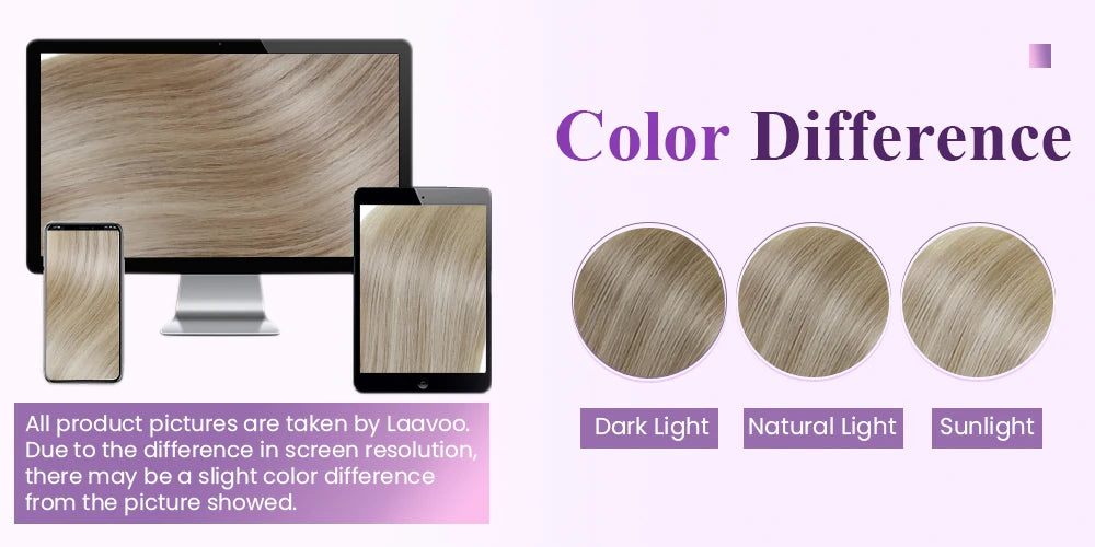 Laavoo Tape in Human Hair Extensions Real Brazilian Hair Straight Natural 100% Real Human Hair Pure Color 12-24inch Tape in Hair