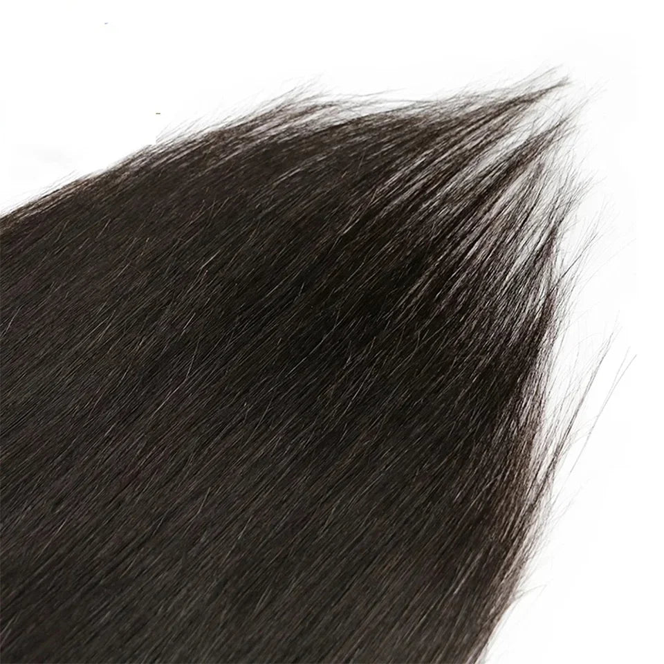 Clip In Hair Extensions Human Hair Brazilian Straight Clip In Natural Black Color Clip Ins Remy Hair 20 22 24 26 Inch 4# Women