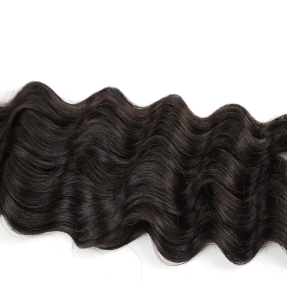 Deep Wave Tape in Hair Extensions Human Hair Natural Black Brazilian Curly Tape in Extensions Human Hair For Women 20Pcs/Set 50G