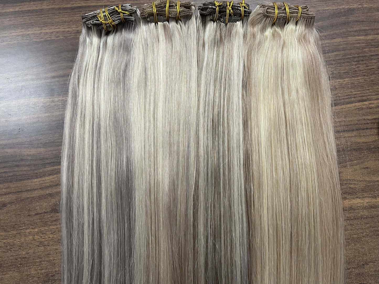 Full Shine Human Hair Extensions Clip in Hair Extensions Human Hair 7PCS 105G Double Weft Hair Extensions Human Hair For Woman