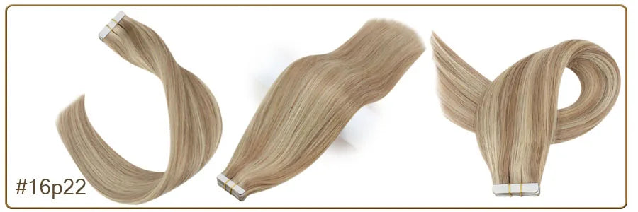 Full Shine Omber Tape in Hair Extensions Human Hair Blonde Color 100% Remy Human Hair Seamless Skin Weft Glue On Natural Hair