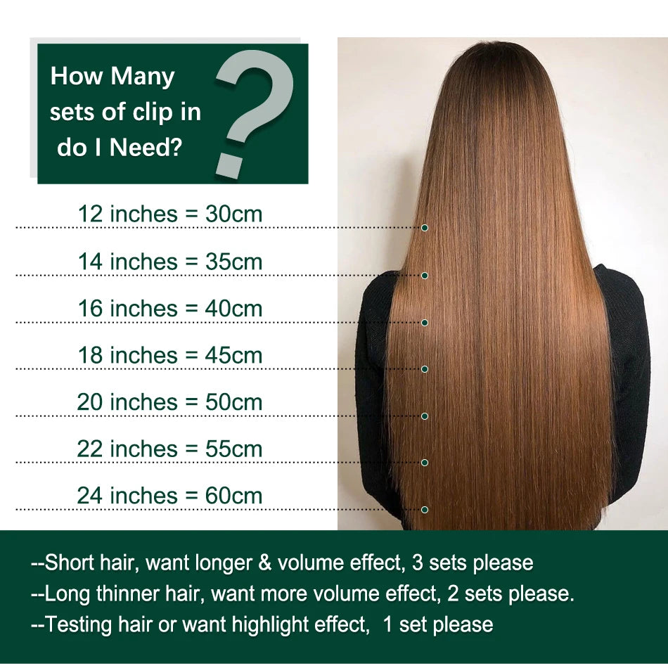 Isheeny 12"-24" Clip In Human Hair Extensions Brazilian Remy Natural Clip Human Hair Extension Real Natural Clip On 50G-120G NEW