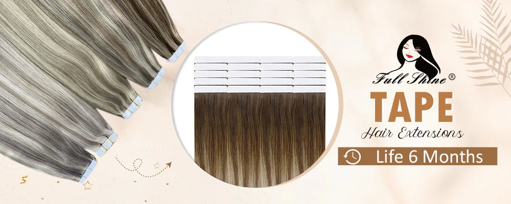 Full Shine Human Hair Extensions Clip in Hair Extensions Human Hair 7PCS 105G Double Weft Hair Extensions Human Hair For Woman