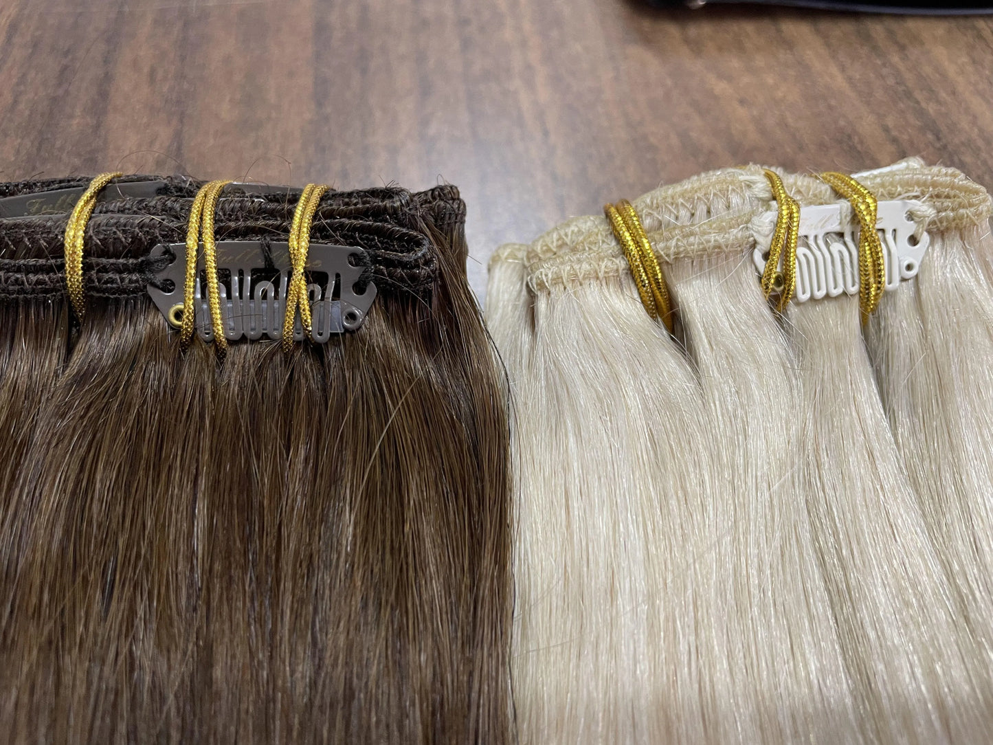 Full Shine Human Hair Extensions Clip in Hair Extensions Human Hair 7PCS 105G Double Weft Hair Extensions Human Hair For Woman