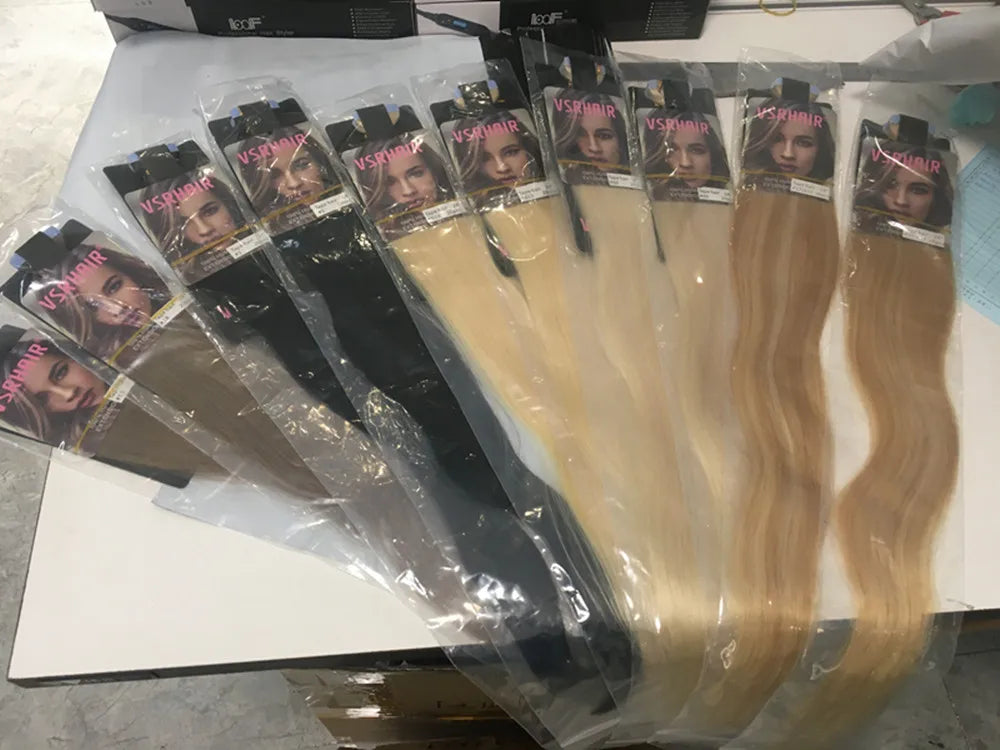 VSR POP PU Super Tape In Human Hair Extension Blonde Piano Color US Strong Adhesive Tape Hair Extensions For Salon