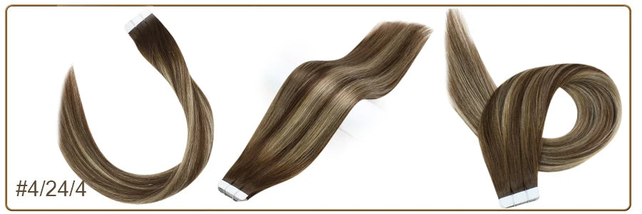 Full Shine Omber Tape in Hair Extensions Human Hair Blonde Color 100% Remy Human Hair Seamless Skin Weft Glue On Natural Hair