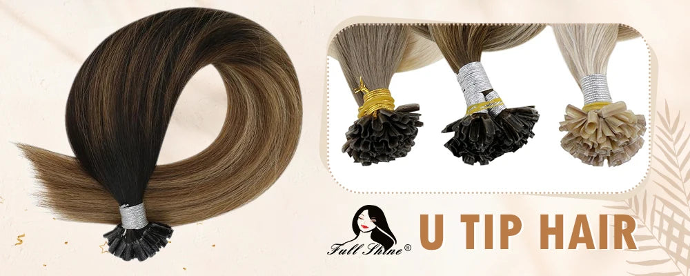 Full Shine Human Hair Extensions Clip in Hair Extensions Human Hair 7PCS 105G Double Weft Hair Extensions Human Hair For Woman