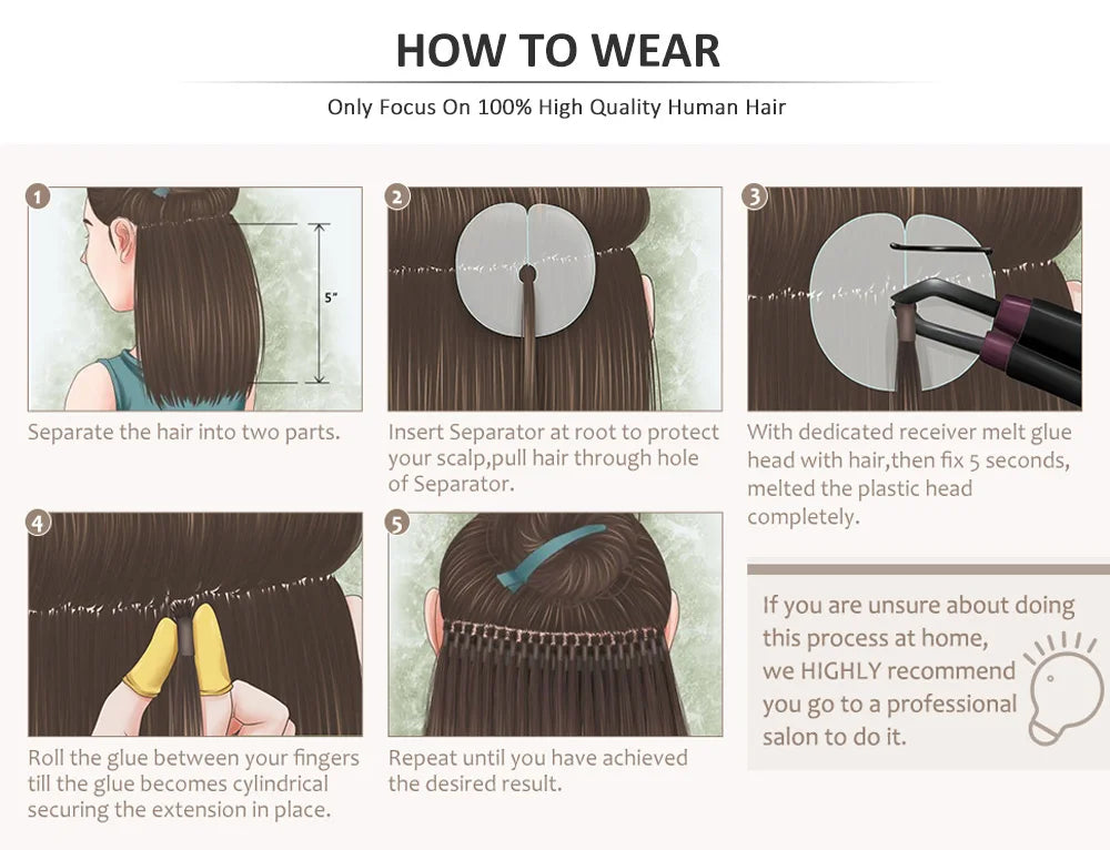 Full Shine U Tip Hair Extensions Fusion Hair Balayage Color 40-50g Keratin Glue Beads Prebonded Remy Human Hair Extensions