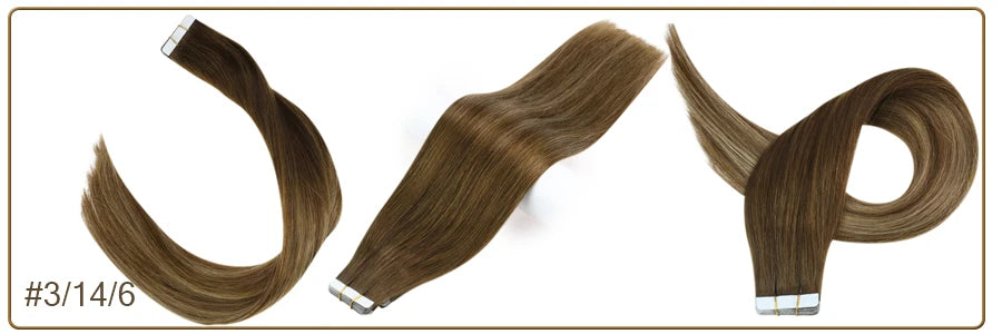 Full Shine Omber Tape in Hair Extensions Human Hair Blonde Color 100% Remy Human Hair Seamless Skin Weft Glue On Natural Hair