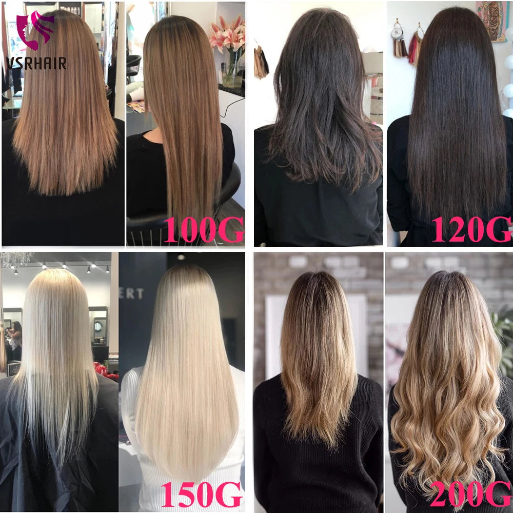 VSR POP PU Super Tape In Human Hair Extension Blonde Piano Color US Strong Adhesive Tape Hair Extensions For Salon