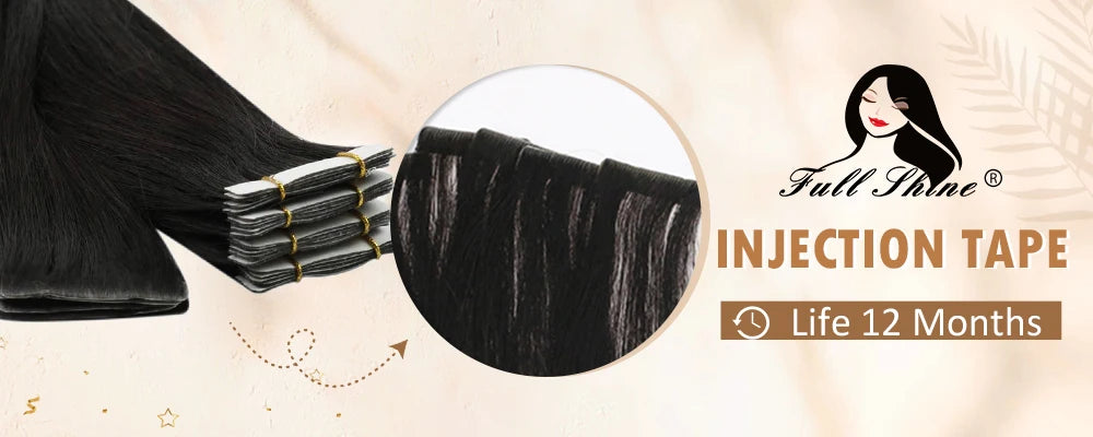 Full Shine Human Hair Extensions Clip in Hair Extensions Human Hair 7PCS 105G Double Weft Hair Extensions Human Hair For Woman