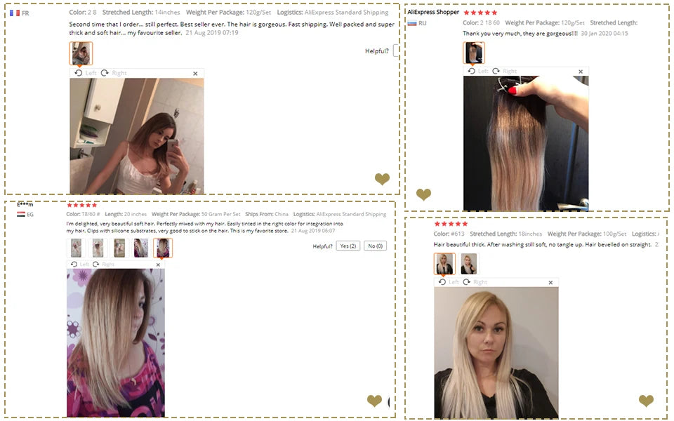Full Shine Human Hair Extensions Clip in Hair Extensions Human Hair 7PCS 105G Double Weft Hair Extensions Human Hair For Woman