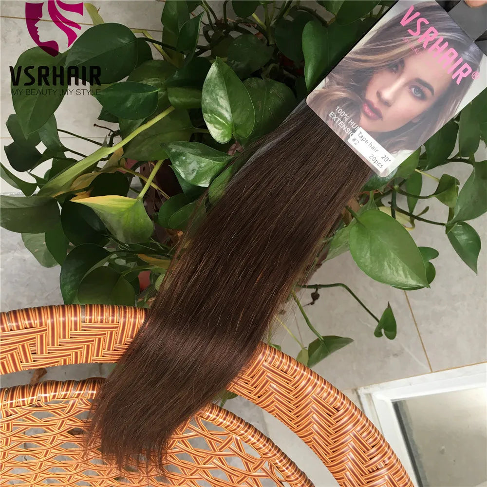 VSR POP PU Super Tape In Human Hair Extension Blonde Piano Color US Strong Adhesive Tape Hair Extensions For Salon