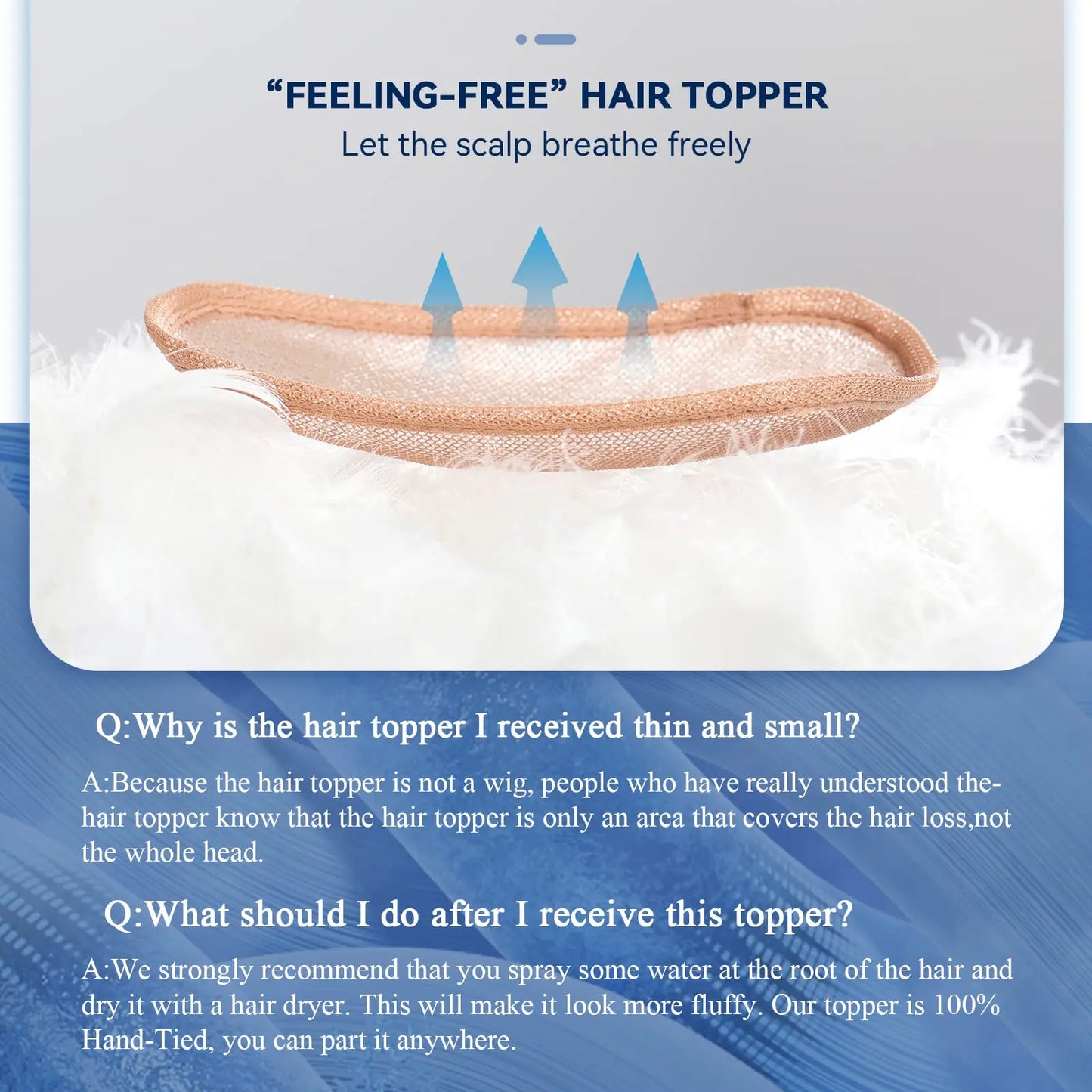 Brown Blonde Highlight Remy Human Hair Toppers Clips in 16 Inches Straight Hairpiece for Women Silk Base Topper Hair Extensions