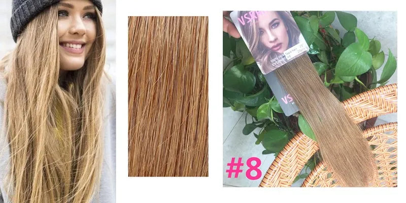 VSR POP PU Super Tape In Human Hair Extension Blonde Piano Color US Strong Adhesive Tape Hair Extensions For Salon