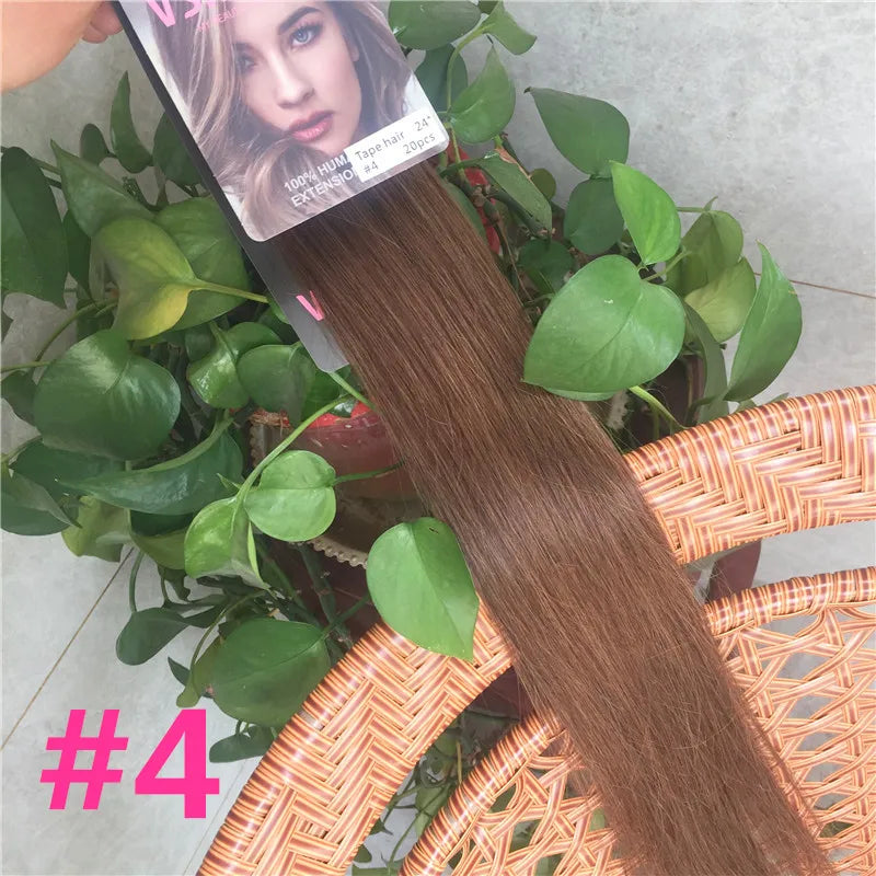 VSR POP PU Super Tape In Human Hair Extension Blonde Piano Color US Strong Adhesive Tape Hair Extensions For Salon