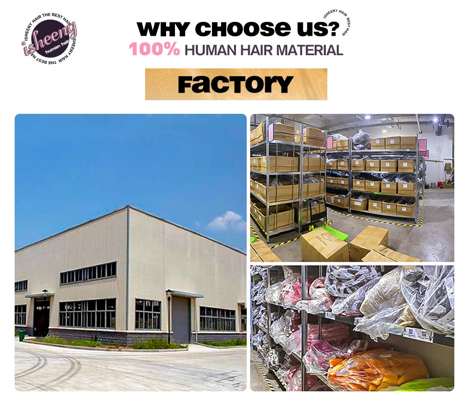 Isheeny 12"-24" Clip In Human Hair Extensions Brazilian Remy Natural Clip Human Hair Extension Real Natural Clip On 50G-120G NEW