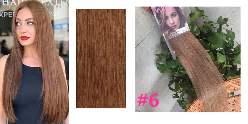 VSR POP PU Super Tape In Human Hair Extension Blonde Piano Color US Strong Adhesive Tape Hair Extensions For Salon