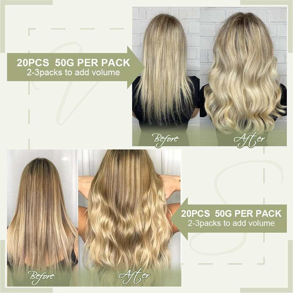 [NEW]VeSunny Tape In Hair Extensions Human Hair Real Natural Hair Balayage Color #4-14-60 Skin Weft Straight Seamless Hair