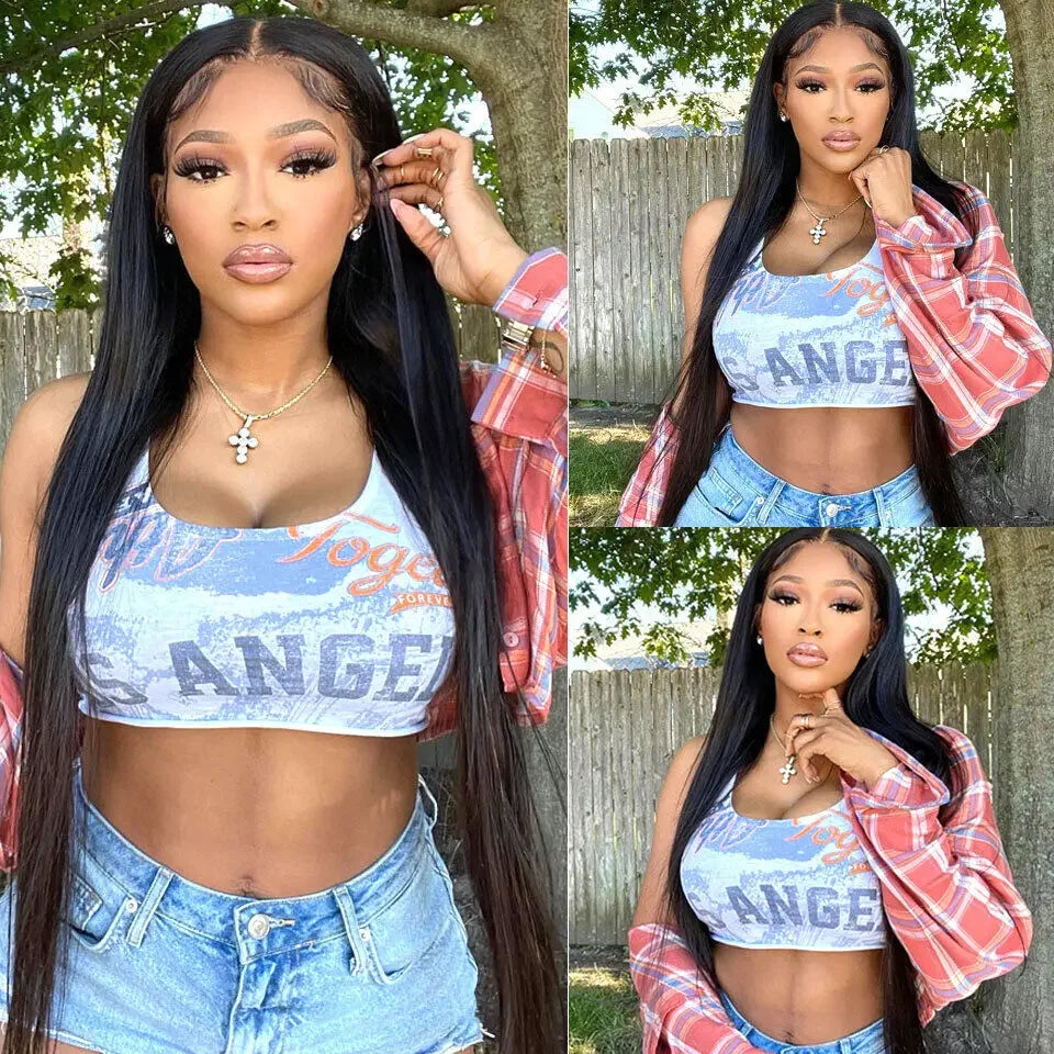 30 Inch Long Bundles Straight Human Hair 1/3/4 Pcs Bone Straight Hair Weave Double Weft 100% Remy Raw Hair Extensions Natural