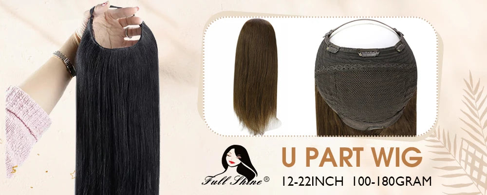 Full Shine Human Hair Extensions Clip in Hair Extensions Human Hair 7PCS 105G Double Weft Hair Extensions Human Hair For Woman