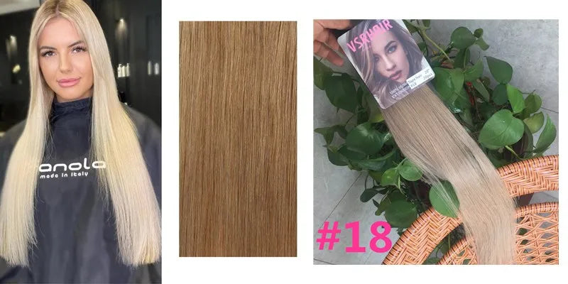 VSR POP PU Super Tape In Human Hair Extension Blonde Piano Color US Strong Adhesive Tape Hair Extensions For Salon