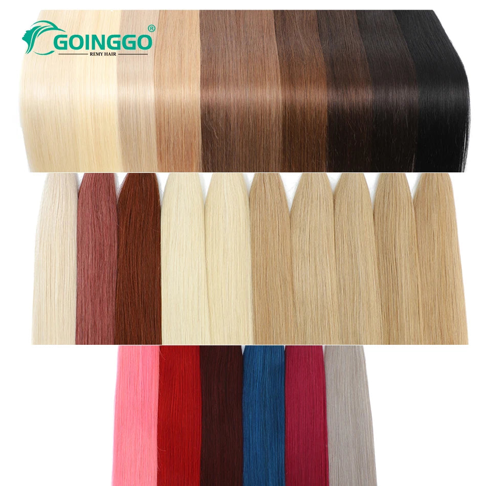 Auburn Tape In Hair Extensions Human Hair Copper Skin Weft Adhesive Tape In Extensions Real Natural Hair Seamless Tape Ins 10Pcs