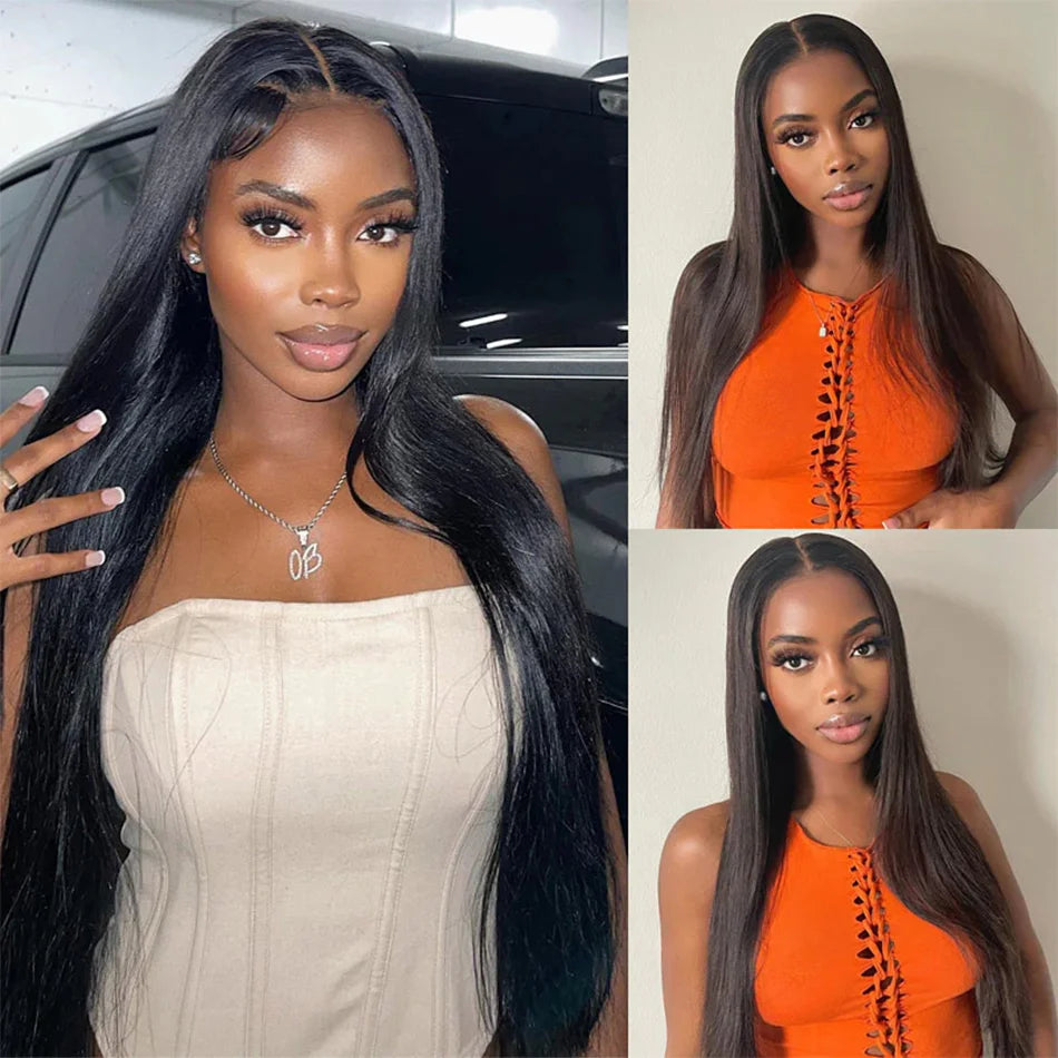 30 Inch Long Bundles Straight Human Hair 1/3/4 Pcs Bone Straight Hair Weave Double Weft 100% Remy Raw Hair Extensions Natural