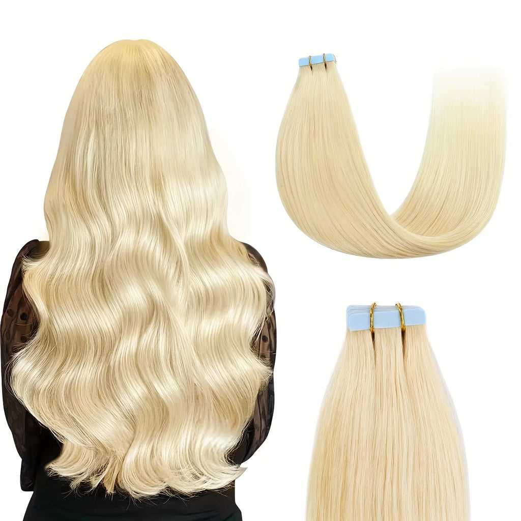 VSR POP PU Super Tape In Human Hair Extension Blonde Piano Color US Strong Adhesive Tape Hair Extensions For Salon