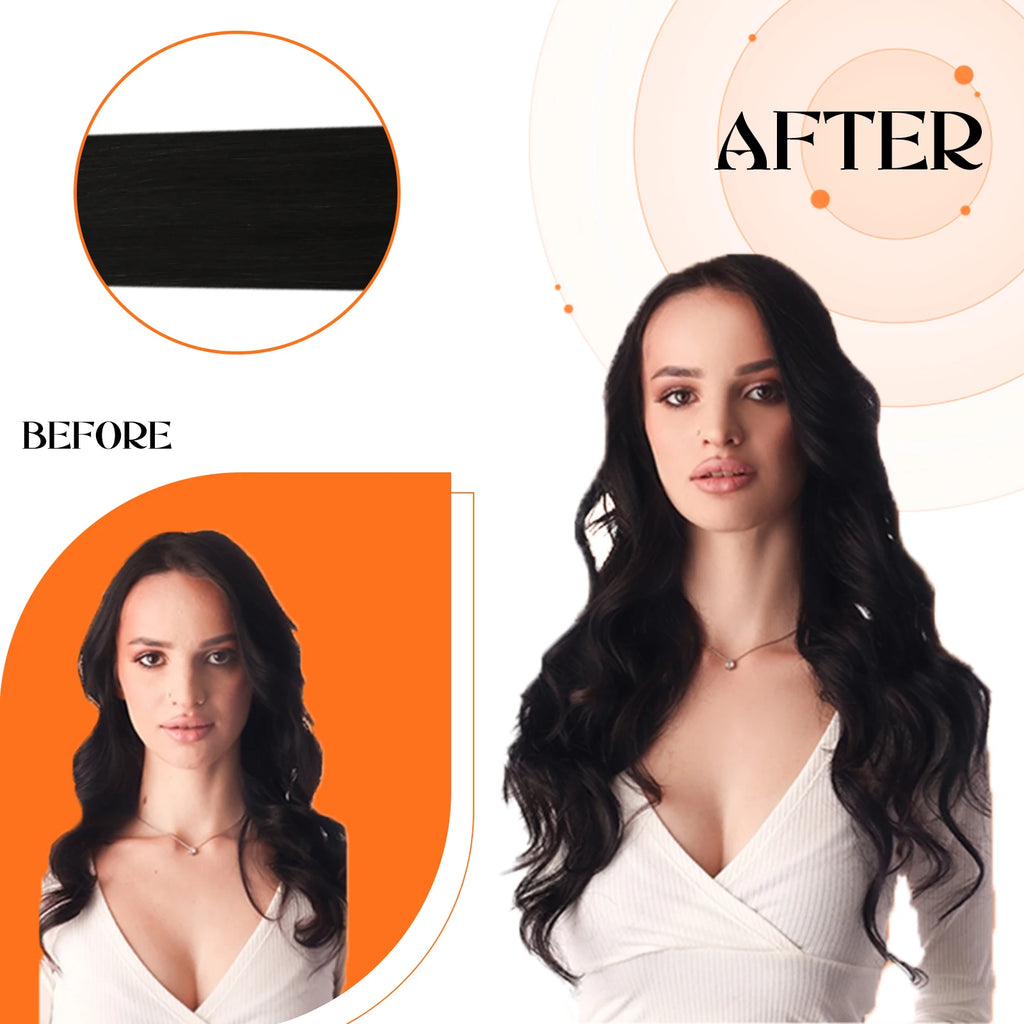 Full Shine Clip in Hair Extensions Human Hair Clip Balayage 7pcs 120g Double Weft Hair Extensions Human Hair For Woman