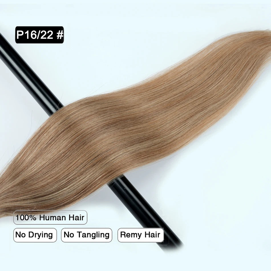 Auburn Tape In Hair Extensions Human Hair Copper Skin Weft Adhesive Tape In Extensions Real Natural Hair Seamless Tape Ins 10Pcs